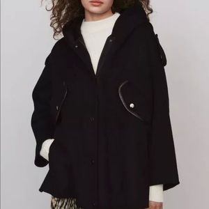 Maje Oversized Poncho style coat